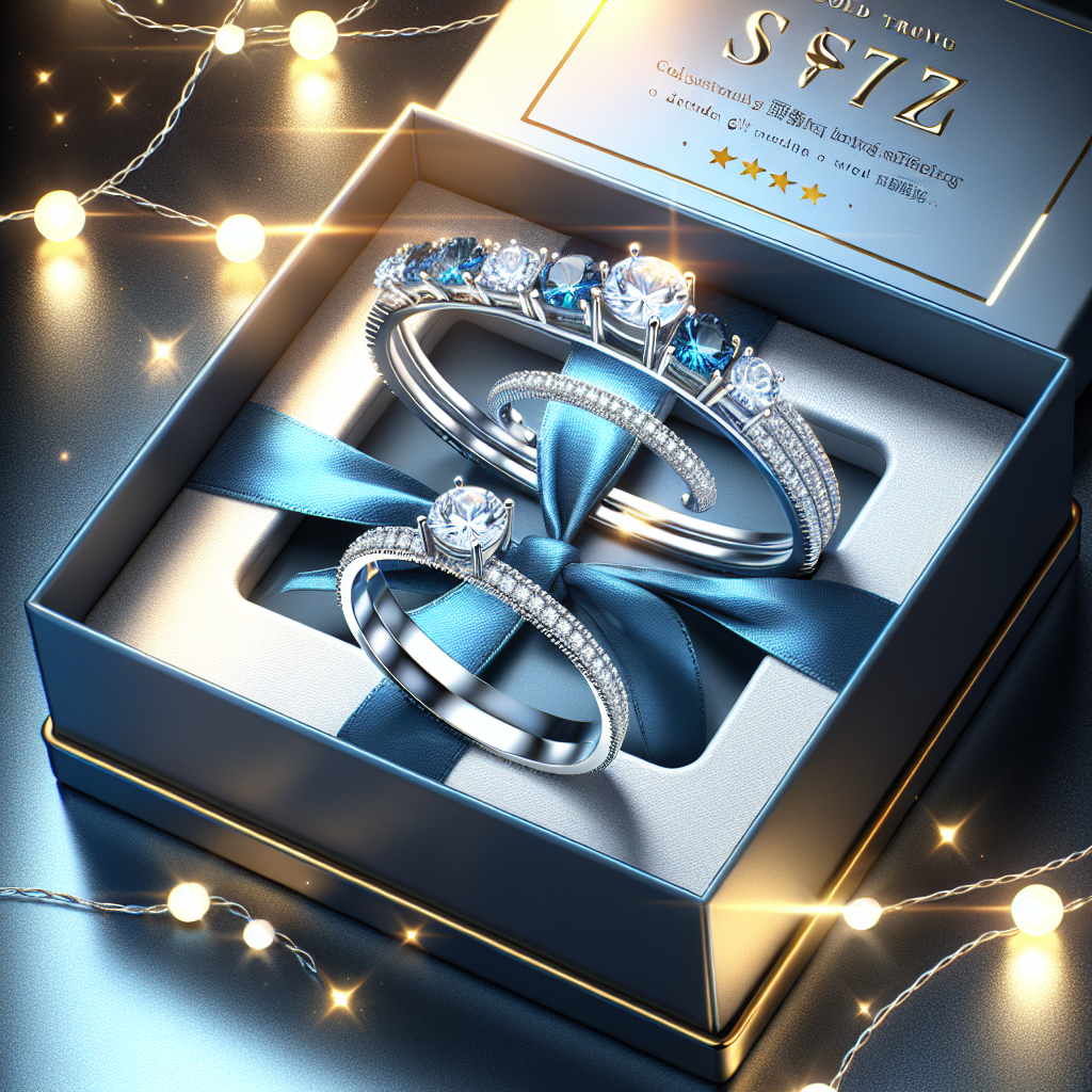 GOLD TROVE 925 Sterling Silver Adjustable Ring & Bracelet for Women - Stylish Blue and White Cubic Zirconia, Ideal Birthday Gift for Girls and Women, Elegant Bangle and Rings Combo