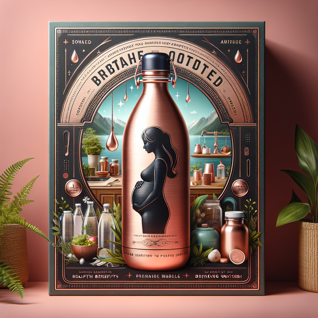 GoldGiftIdeas Pure Copper Water Bottle for Kitchen, Pure Copper Drinkware, Handmade Leak Proof Bottle for Drinking Water, Copper Bottle for Drinking Water, Copper Water Bottle for Pregnancy