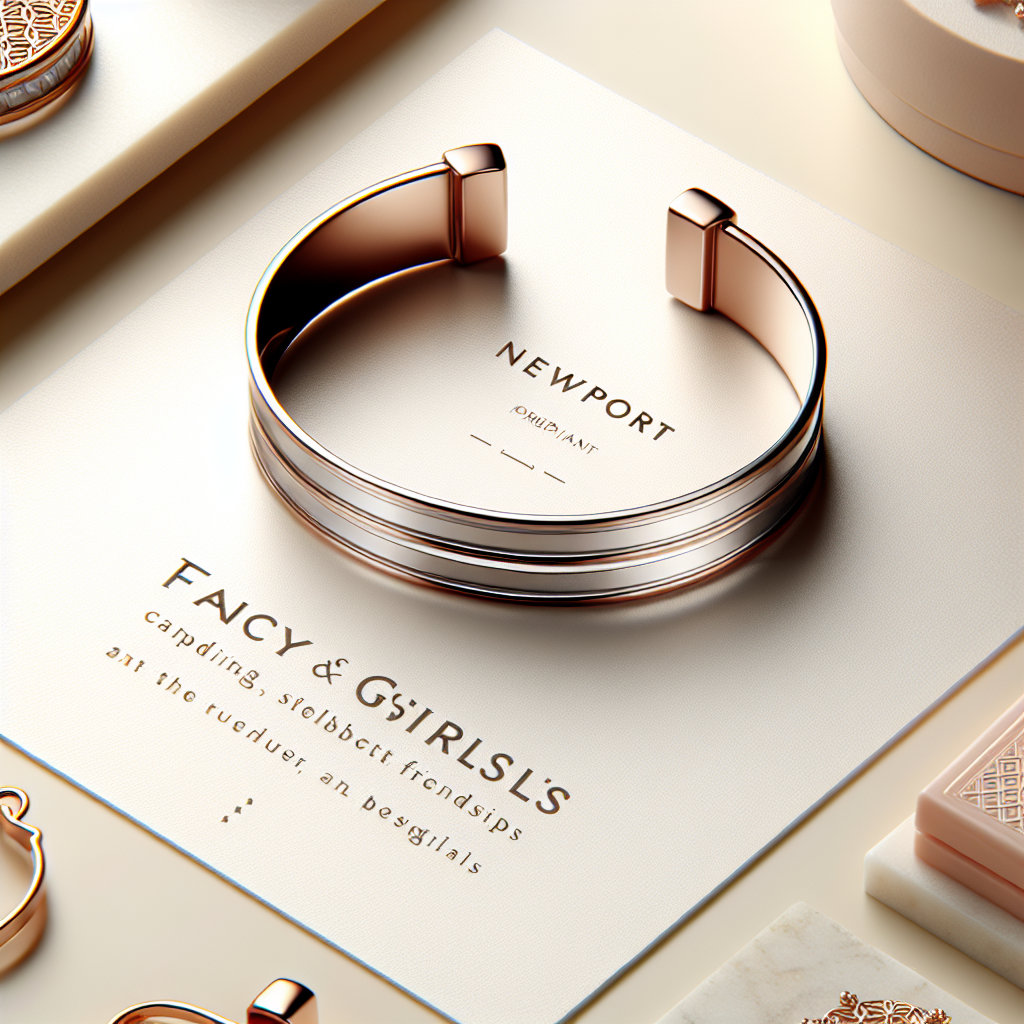 Huzurr Bracelets For Women & Girls | Wrist Band | Cuff Bracelet | Fancy & Stylish Jewellery | Minimalist Bracelet | Newport Pattern | Ideal For Wedding, Friendship & Birthday Gift