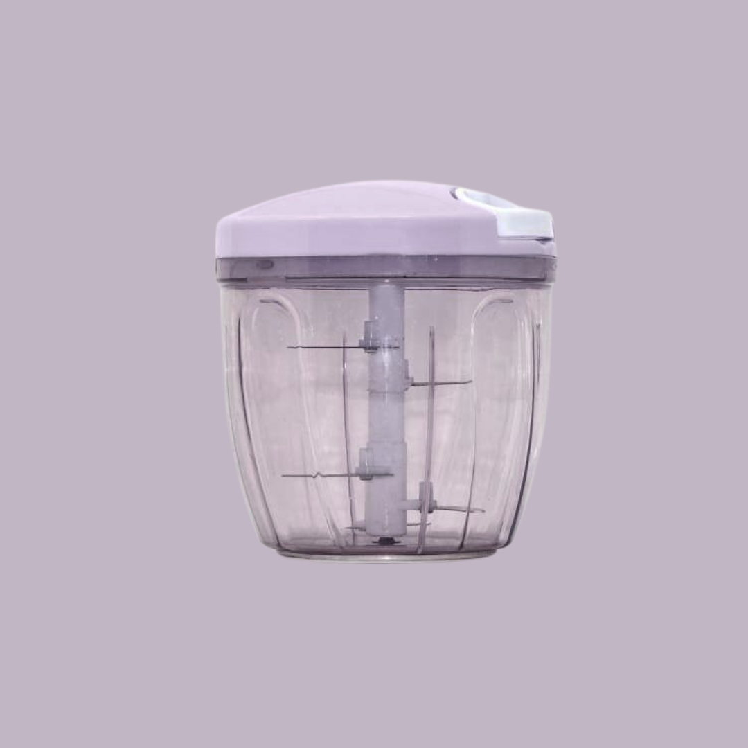  Click to see full view   Watch     3+ kaqer Turbo Chopper, Cutter, Whisker, Mixer for Kitchen, 5 Stainless Steel Blade + Whisker Blade,Purple,900 ML Vegetable (Pack of 1)