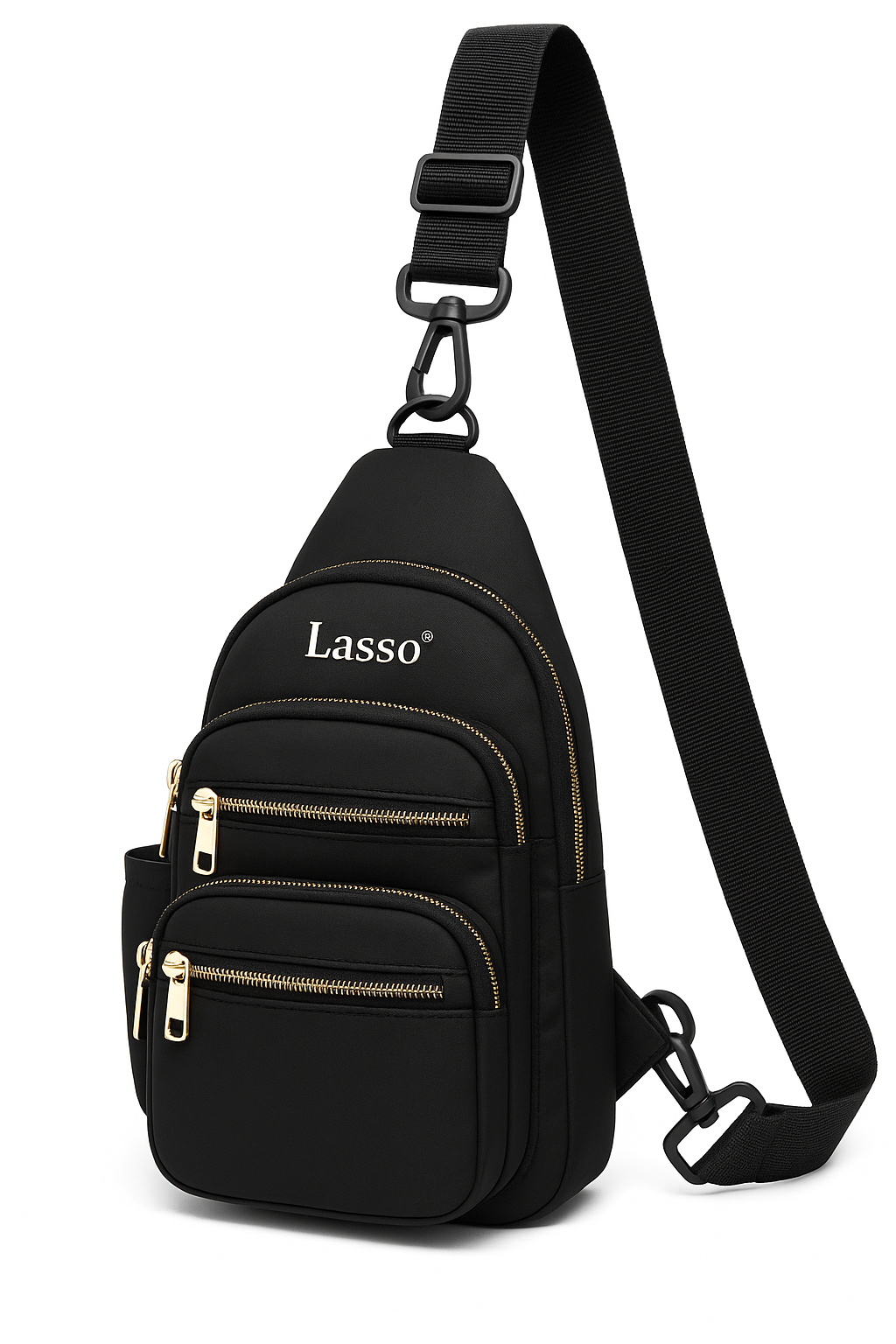 Lasso® Stylish Multi-Pocket Crossbody Waterproof Sling Bag For Women with Adjustable Strap | Stylish Latest Ladies one side bag and purse for women & girls | 5L Capacity & 5 Multiple Pockets with Zip