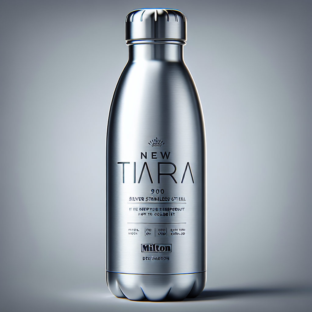 MILTON New Tiara 900 Stainless Steel 24 Hours Hot and Cold Water Bottle, 750 ml, Silver