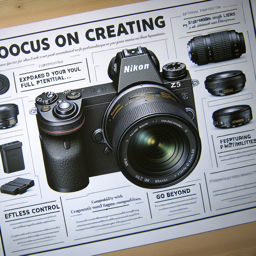 Nikon Z5 kit 24-50 with Additional Battery About this item Nikon Z mount Sensor Size: 35.9 mm x 23.9 mm Z mount NIKKOR lenses F mount NIKKOR lenses (mount adapter required; restrictions may apply) FOCUS ON CREATING EXPAND YOUR FULL POTENTIAL CAPTURING POSSIBILITIES EFFORTLESS CONTROL GO BEYOND