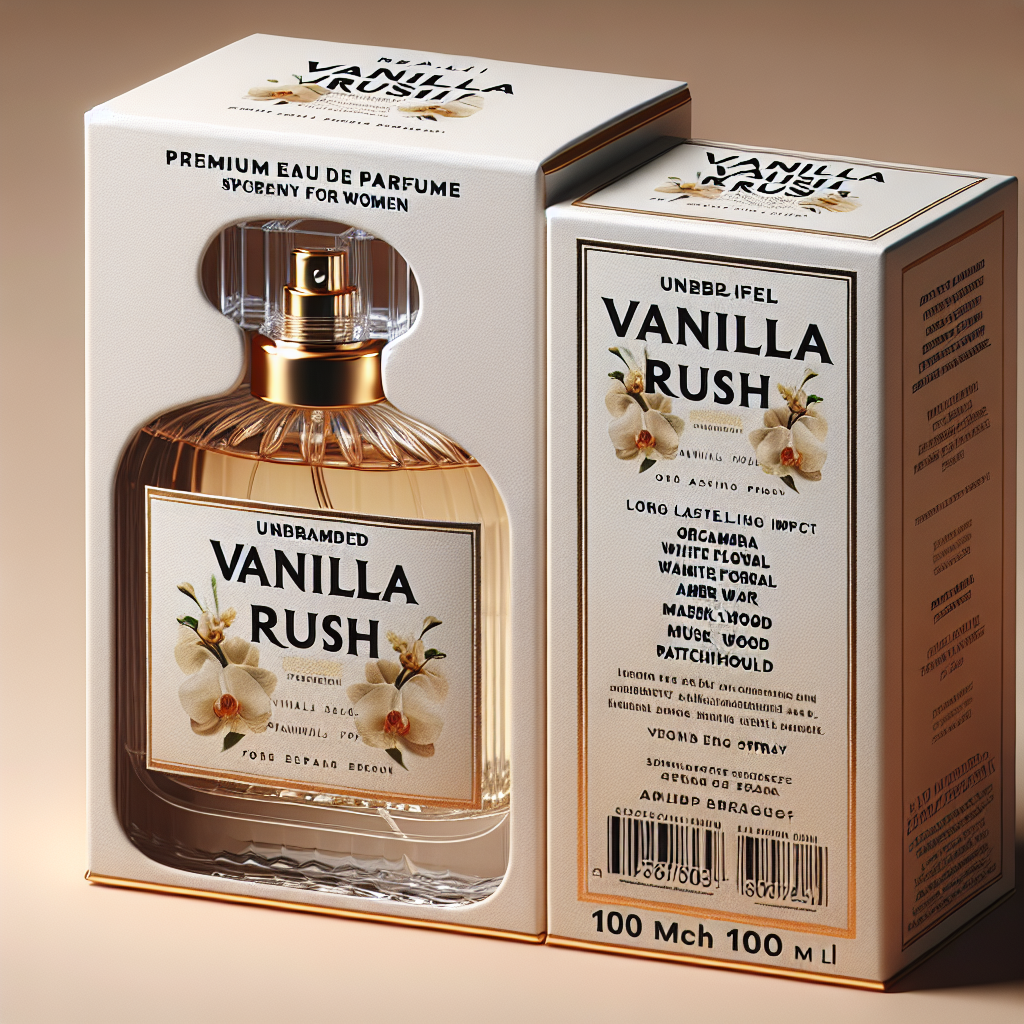 Nisara Vanilla Rush Perfume For Women 100 ml | Girl Long Lasting Eau De Parfum | Ambery Vanilla Fragrance| Orchid, White Floral, Caramel,Amber, Musk Wood, Patchouli | EDP Scent spray for Women | Premium Perfume For Her