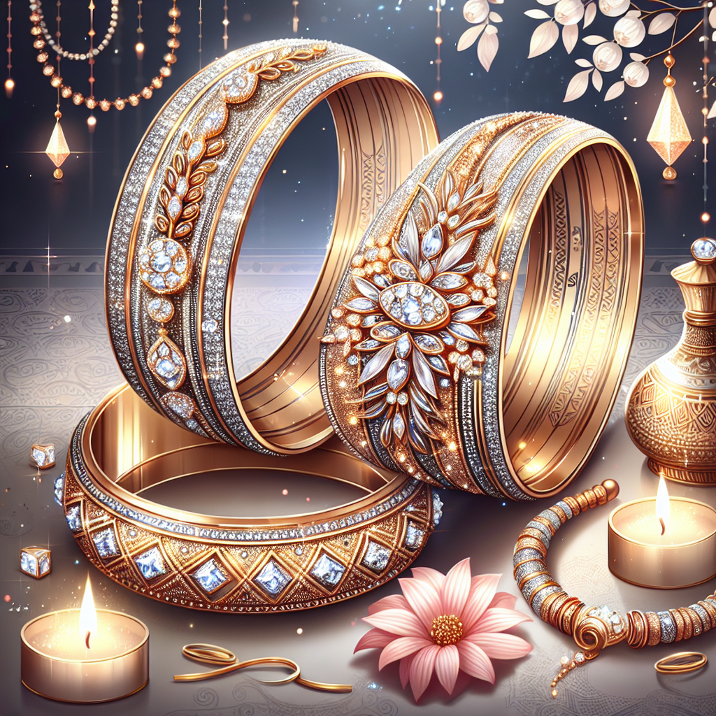 NMII Trending Glass Bangles Set For Women & Girls with Sparkling Golden Diamonds & Crystal Beads | Beautiful Girls Bangles Kangan | Daily, Wedding, Party, Office, Ethnic Fashion Jewellery- Set of 4