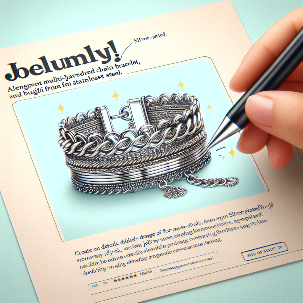 Yellow Chimes Women's Elegant Stainless Steel Silver Plated Chain Design Multi Layer Jolly Charm Bracelet