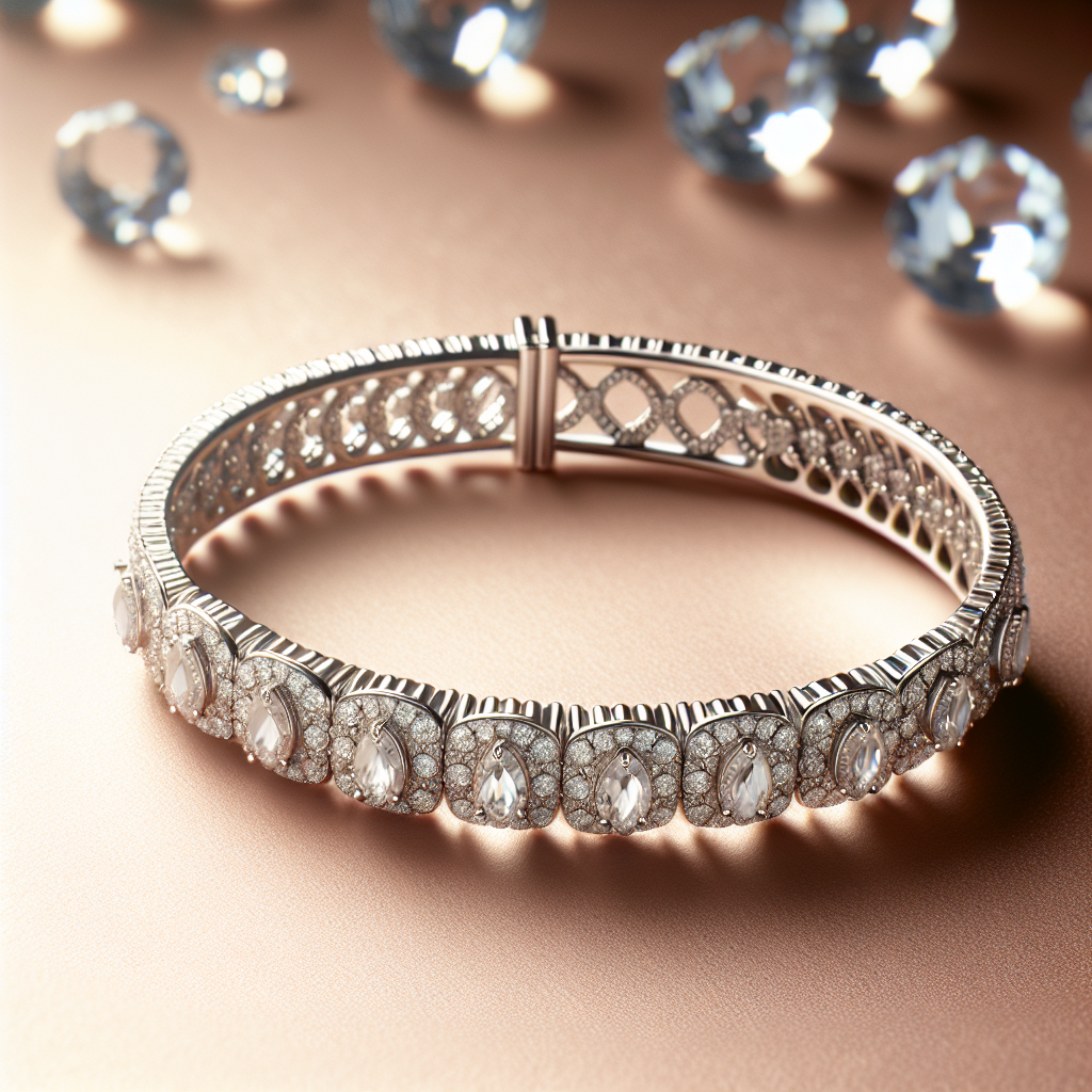 ZENEME Jewellery Bracelet For Women Silver Toned Rhodium Plated Grace Bracelet with White Crystals for Girls & Women